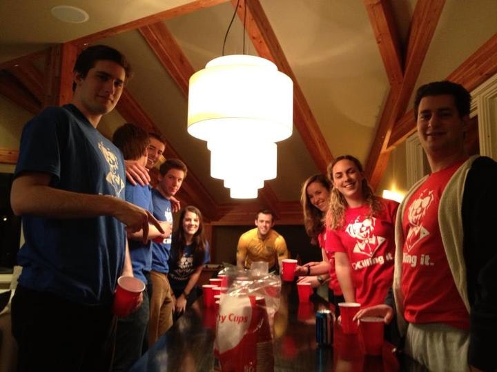 Flip cup and shenanigans